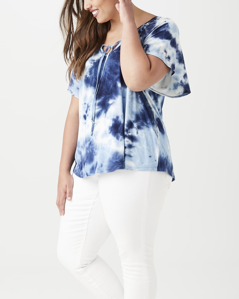 Side of plus size Maci Flutter-Sleeve Tee by Marybelle | Dia&Co | dia_product_style_image_id:143801